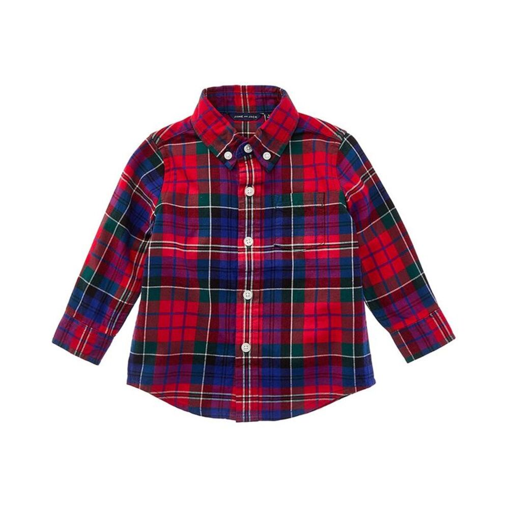Janie And Jack Boys Tartan Flannel Shirt